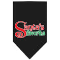 Load image into Gallery viewer, Christmas Pet and Dog Bandana Screen Printed, "Santa's Favorite"