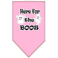 Load image into Gallery viewer, Halloween Pet and Dog Bandana Screen Printed, "Here For The Boos"