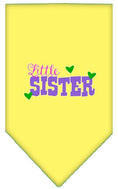 Load image into Gallery viewer, Pet and Dog Bandana Screen Printed, "Little Sister"