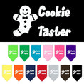 Load image into Gallery viewer, Christmas Pet and Dog Bandana Screen Printed, "Cookie Taster"