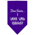 Load image into Gallery viewer, Christmas Pet and Dog Bandana, "Dear Santa... I Went With Naughty"