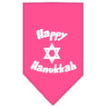 Load image into Gallery viewer, Pet and Dog Bandana Screen Printed, "Happy Hanukkah"