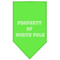 Load image into Gallery viewer, Christmas Pet and Dog Bandana Screen Printed, "Property Of North Pole"