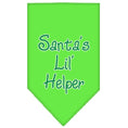 Load image into Gallery viewer, Christmas Pet and Dog Bandana Screen Printed, "Santa's Lil Helper"