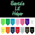 Load image into Gallery viewer, Christmas Pet and Dog Bandana Screen Printed, "Santa's Lil Helper"