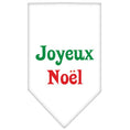 Load image into Gallery viewer, Christmas Pet and Dog Bandana Screen Printed, "Joyeux Noel"
