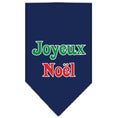 Load image into Gallery viewer, Christmas Pet and Dog Bandana Screen Printed, "Joyeux Noel"