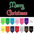 Load image into Gallery viewer, Christmas Pet and Dog Bandana Screen Printed, "Merry Christmas"