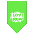 Load image into Gallery viewer, Christmas Pet and Dog Bandana Screen Printed, "I Love Snow"