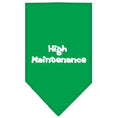 Load image into Gallery viewer, Pet and Dog Bandana Screen Printed, "High Maintenance"