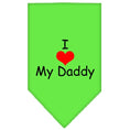 Load image into Gallery viewer, Pet and Dog Bandana Screen Printed, "I Love My Daddy"