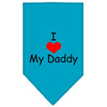 Load image into Gallery viewer, Pet and Dog Bandana Screen Printed, "I Love My Daddy"