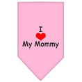 Load image into Gallery viewer, Pet and Dog Bandana Screen Printed, "I Love My Mommy"