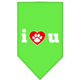 Load image into Gallery viewer, Pet and Dog Bandana Screen Printed, "I Love You"