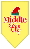 Load image into Gallery viewer, Christmas Pet and Dog Bandana Screen Printed, "Middle Elf"
