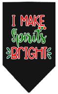 Load image into Gallery viewer, Christmas Pet and Dog Bandana Screen Printed, "I Make Spirits Bright"