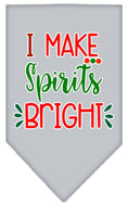 Load image into Gallery viewer, Christmas Pet and Dog Bandana Screen Printed, "I Make Spirits Bright"