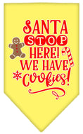 Load image into Gallery viewer, Christmas Pet and Dog Bandana "Santa, Stop Here! We Have Cookies!"