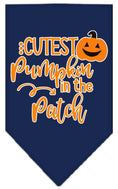 Load image into Gallery viewer, Halloween Pet and Dog Bandana Screen Printed, "Cutest Pumpkin In The Patch"