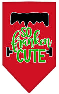 Load image into Gallery viewer, Halloween Pet and Dog Bandana Screen Printed, "So Franken Cute"