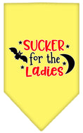 Load image into Gallery viewer, Halloween Pet and Dog Bandana Screen Printed, "Sucker For The Ladies"