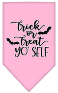 Load image into Gallery viewer, Halloween Pet and Dog Bandana Screen Printed, "Trick Or Treat Yo' Self"