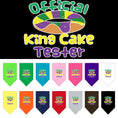 Load image into Gallery viewer, Pet and Dog Bandana Screen Printed, "King Cake Tester"