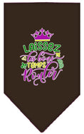 Load image into Gallery viewer, Pet and Dog Bandana Screen Printed, "Laissez Les Bons Temps Rouler"