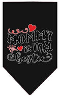 Load image into Gallery viewer, Pet and Dog Bandana Screen Printed, "Mommy Is My Bestie"