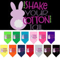 Load image into Gallery viewer, Pet and Dog Bandana Screen Printed, "Shake Your Cotton Tail"