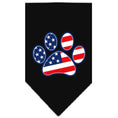 Load image into Gallery viewer, Pet and Dog Bandana Screen Printed, "Patriotic Paw"