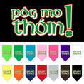 Load image into Gallery viewer, Pet and Dog Bandana Screen Printed, "Pog Mo Thoin"