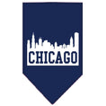 Load image into Gallery viewer, Pet and Dog Bandana Screen Printed, "Chicago Skyline"