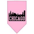 Load image into Gallery viewer, Pet and Dog Bandana Screen Printed, "Chicago Skyline"