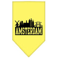 Load image into Gallery viewer, Pet and Dog Bandana Screen Printed, "Amsterdam Skyline"