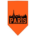 Load image into Gallery viewer, Pet and Dog Bandana Screen Printed, "Paris Skyline"