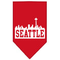 Load image into Gallery viewer, Pet and Dog Bandana Screen Printed, "Seattle Skyline"