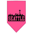 Load image into Gallery viewer, Pet and Dog Bandana Screen Printed, "Seattle Skyline"