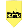 Load image into Gallery viewer, Pet and Dog Bandana Screen Printed, "Seattle Skyline"