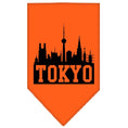 Load image into Gallery viewer, Pet and Dog Bandana Screen Printed, "Tokyo Skyline"