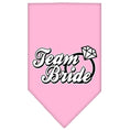 Load image into Gallery viewer, Pet and Dog Bandana Screen Printed, "Team Bride"