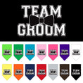 Load image into Gallery viewer, Pet and Dog Bandana Screen Printed, "Team Groom"