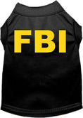 Load image into Gallery viewer, Halloween Pet Dog & Cat Shirt Screen Printed, "FBI Costume"