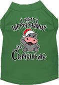 Load image into Gallery viewer, Christmas Pet Dog & Cat Shirt, "I Want A Hippopotamus For Christmas"