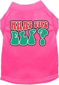 Load image into Gallery viewer, Christmas Pet Dog and Cat Shirt Screen Printed, "What The Elf"