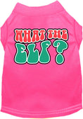 Load image into Gallery viewer, Christmas Pet Dog and Cat Shirt Screen Printed, "What The Elf"