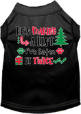 Load image into Gallery viewer, Christmas Pet Dog and Cat Shirt, "He's Making A List, I've Eaten It Twice"