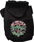 Load image into Gallery viewer, Christmas Pet Hoodie Screen Printed, "Furry & Bright"