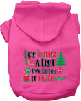 Load image into Gallery viewer, Christmas Pet Hoodie "He's Making A List, I've Eaten It Twice"