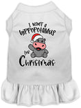 Load image into Gallery viewer, Christmas Pet Dress "I Want A Hippopotamus For Christmas"